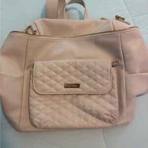 Chic Cream Quilted Baby Bag